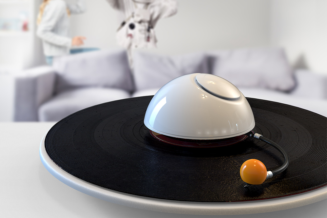 Saturn vinyl player